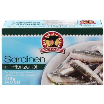 Sardinen in Pflanzenl 115g
