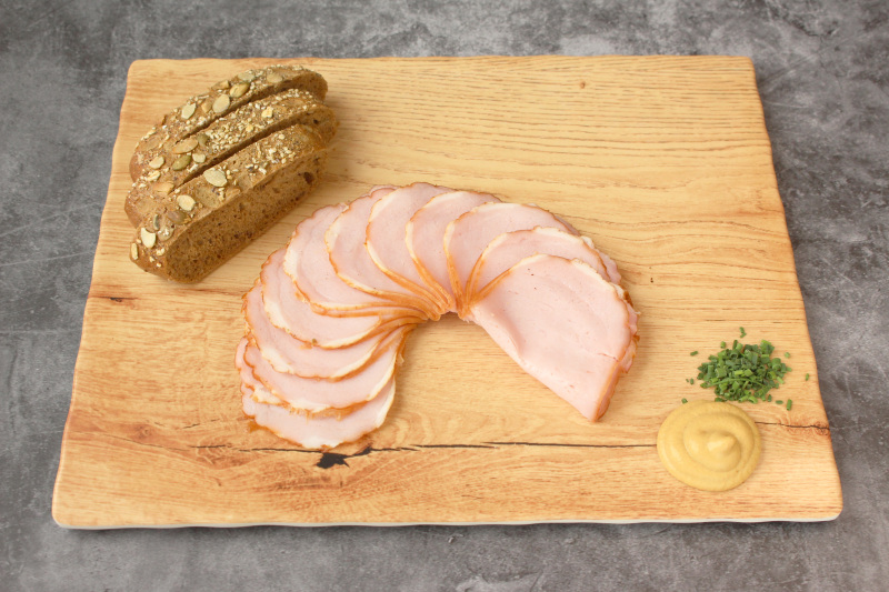 Schweinsbraten geschnitten