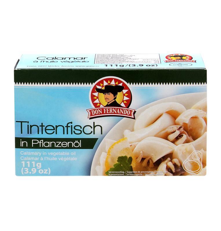 Tintenfisch in Pflanzenl 111g