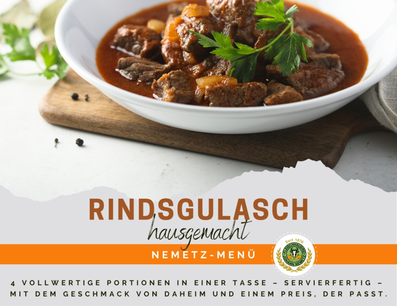 Hausgemachtes MEN Rindsgulasch
