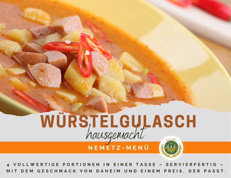 Hausgemachtes Men Wrstelgulasch