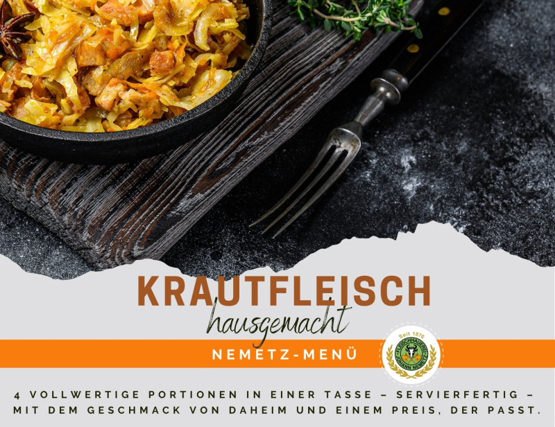 Hausgemachtes Men Szegediner Krautfleisch