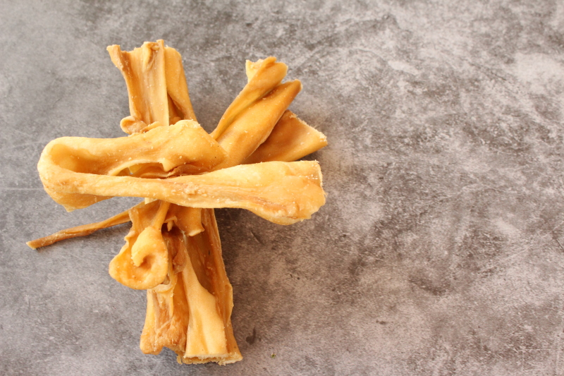 Hund Ziegen Haut getrocknet Hund Ziegen Haut getrocknet