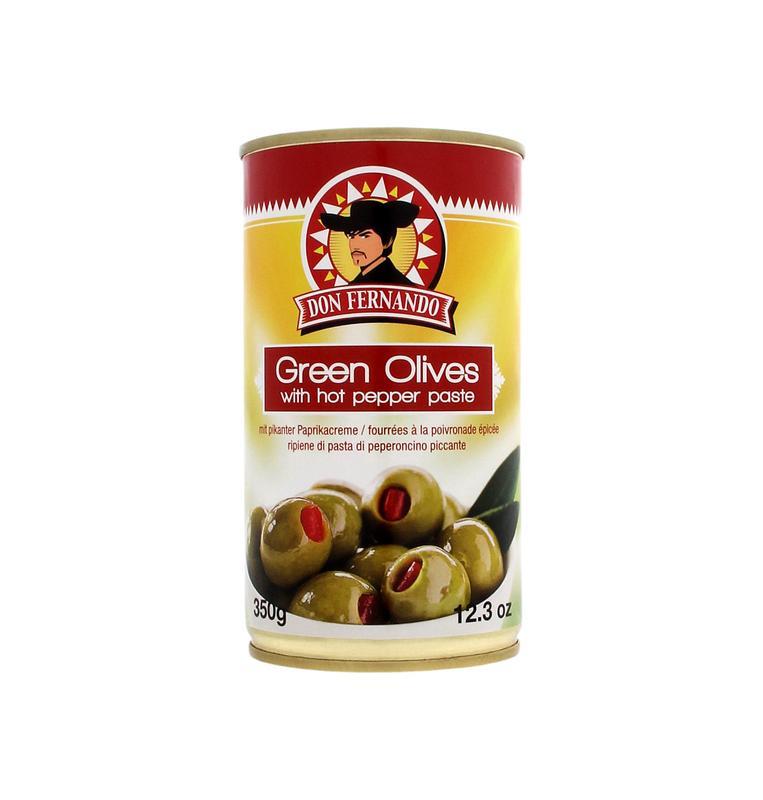 Oliven m.pikanter Paprikacreme 350g