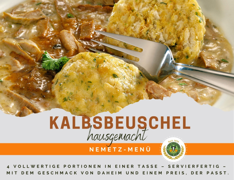 Hausgemachtes Men Kalbsbeuschel 