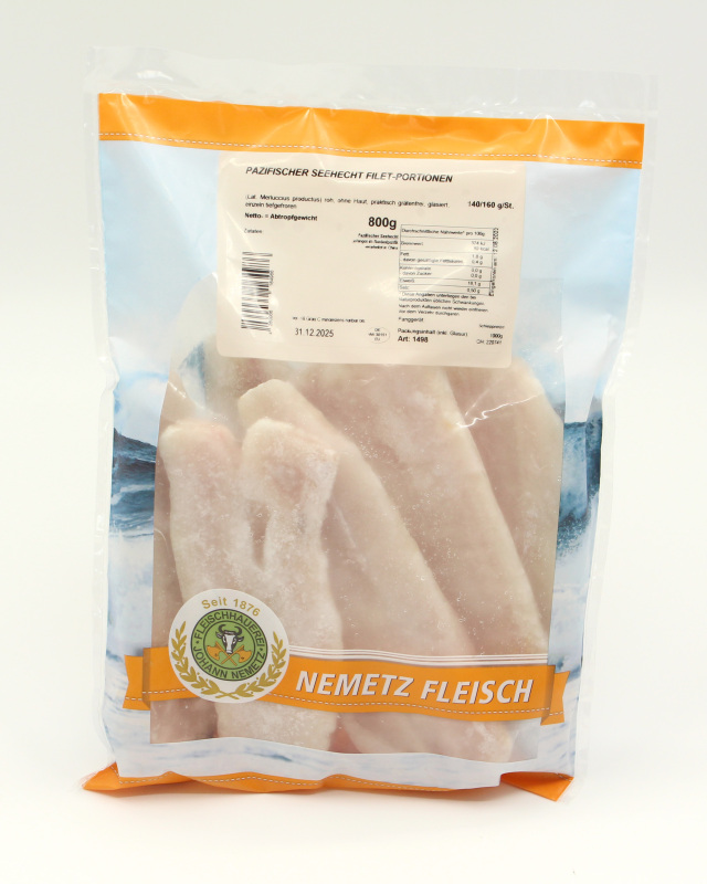 Seehechtfilet ohne Haut 140/160 Seehechtfilet ohne Haut 140/160